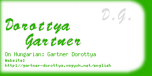 dorottya gartner business card